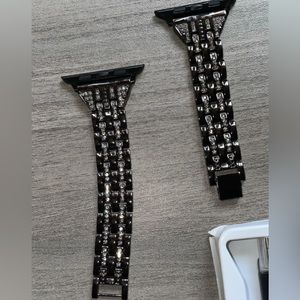 ✨Black w/ Diamond Accent Apple Smart Watch Set✨